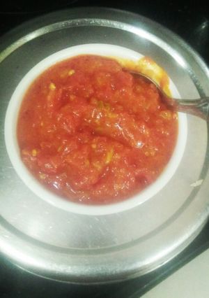 A picture of Tamatar Chutney.
