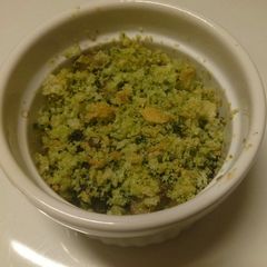 A picture of Funghi Gratinati mushrooms with breadcrumbs.