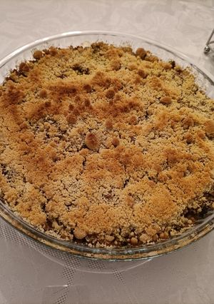 Une photo de Crumble aux courgettes