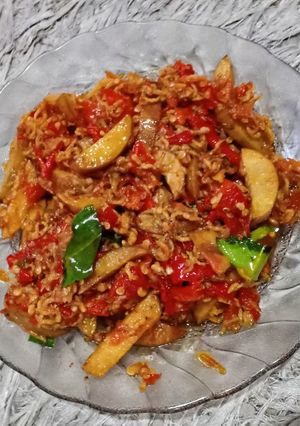 Foto resep Oseng Jengkol teri Medan sambel padang
