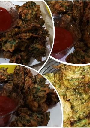 A picture of Palak pakora.