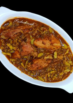 عکسی از دستور خورشت شوید باقالی