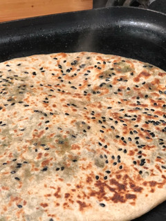 A picture of Sprouted Green gram/green moong paratha.