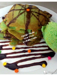Foto resep Pancake Pandan Putih Telur