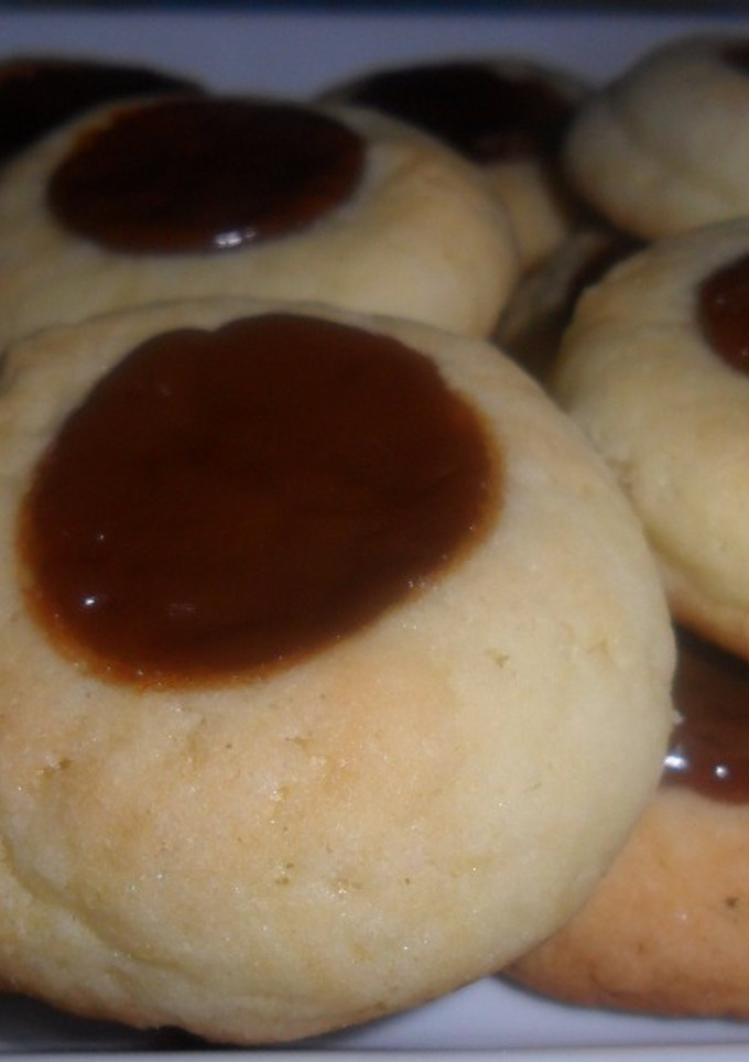 Una foto de Galletitas pepas de dulce de leche