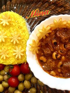 عکسی از دستور خورشت لوبیا چشم بلبلی