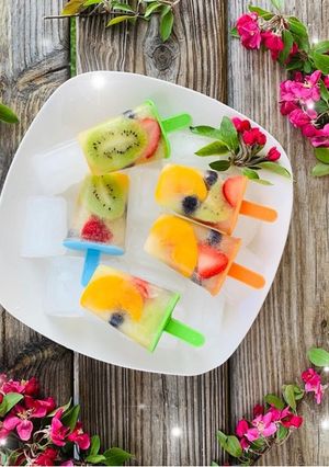 عکسی از دستور پاپسيكل سالاد ميوه اى 🍓🥝🍑