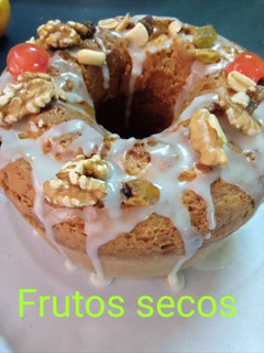 Una foto de Budín navideño frutos secos
