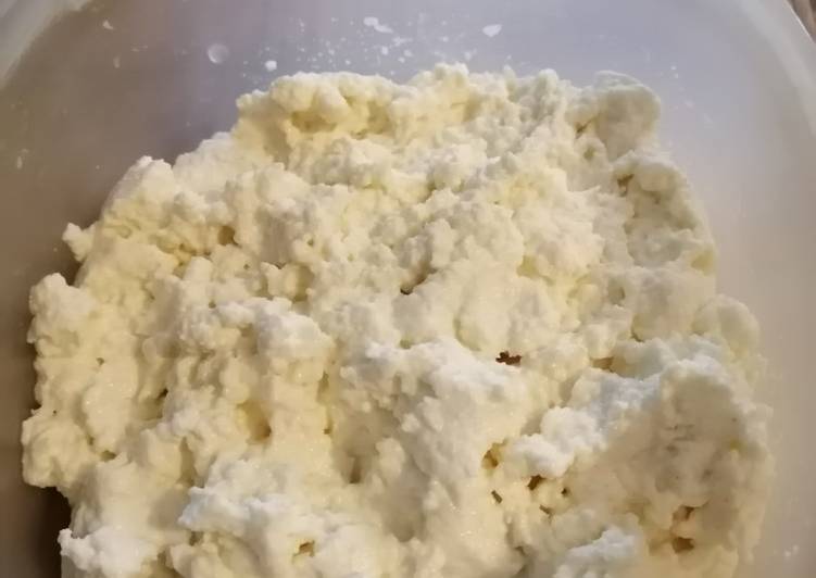 Recipe of Appetizing Homemade Ricotta cheese
