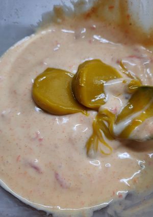 Una foto de Mayonesa picante diferente