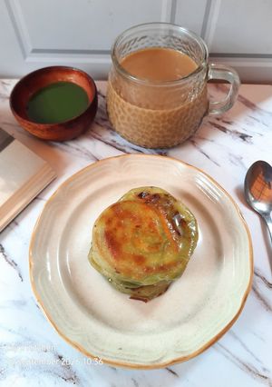 Foto resep Roti Maryam Matcha