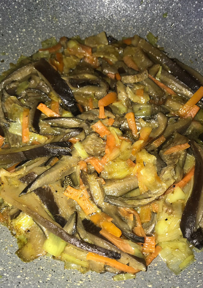 Una foto de Setas salteadas al curry