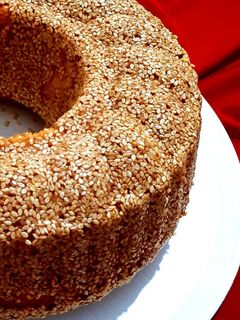 عکسی از دستور کیک کنجدی