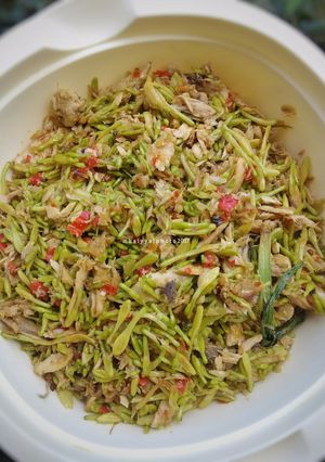 Foto resep Pampis Tongkol Bunga Pepaya