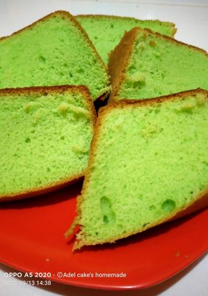 Foto resep Bolu pandan santan panggang