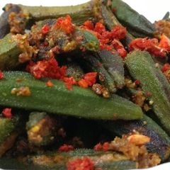 A picture of Nutty Baked Okra.