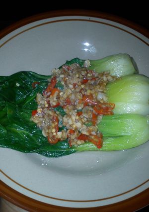 Foto resep Pakcoi siram bawang cabe praktis