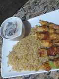 شيش طاووق Brochettes de poulet