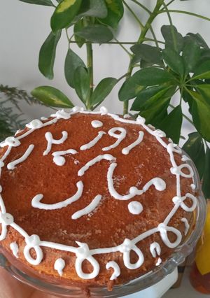 عکسی از دستور کیک پرتقالی بدون تخم مرغ 😍