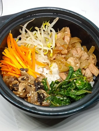 Recipe Bibimbap Ayam + Sosis (Nasi campur ala Korea) the So Delicious Perfect