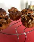 Magdalena saludables de zanahoria, almendras y chocolate
