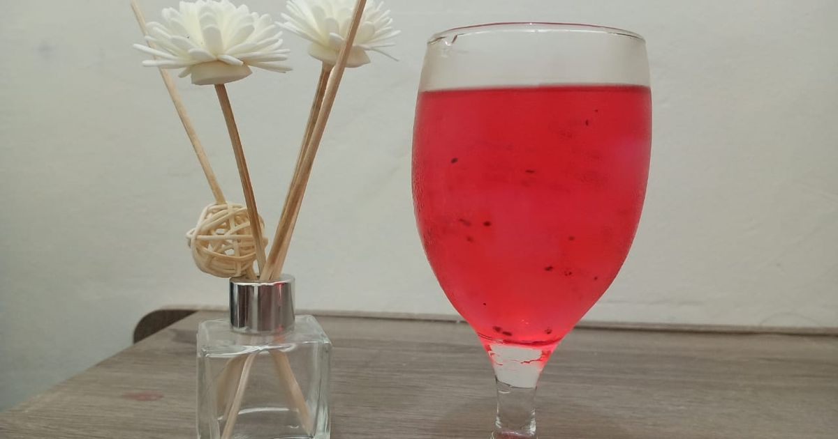 Es nata de coco & biji selasih simple menu buka puasa