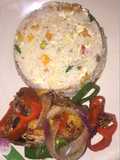 Simple fried fish&Rice