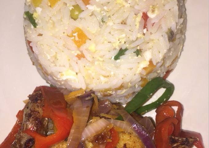 Recipe of Thomas Keller Simple fried fish&amp;Rice