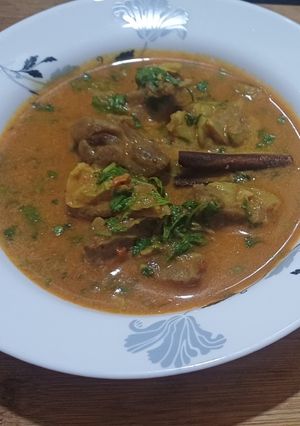 A picture of Coconut Milk Mutton Curry.