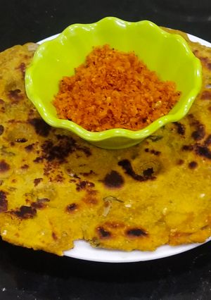A picture of Maharashtrian Style Thalipith.