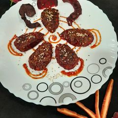 A picture of Beetroot Kabab.