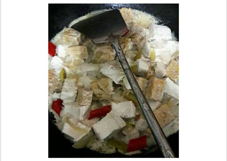 Resep Tahu tempe badai santan, Bisa Manjain Lidah
