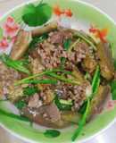 Cà tím xào thịt bằm