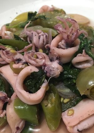 Foto resep Tumis cumi tomat ijo