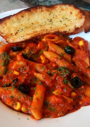 A picture of Red Sauce Pasta.