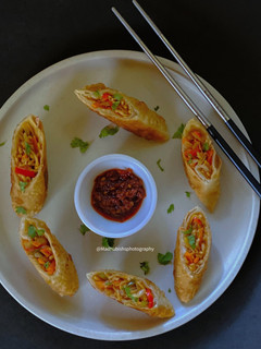 A picture of Noodle Spring Roll.