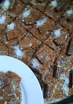 صورة لوصفة بسبوسة الكاكاو 🤤❤️