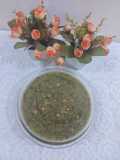 Garlic tarka spenich with chana dal