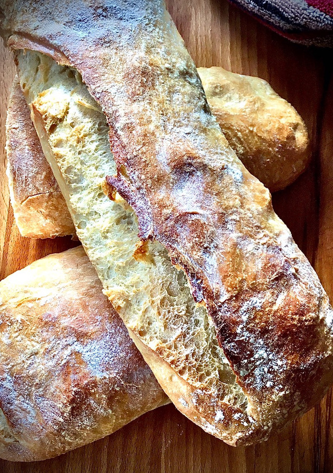 Una foto de Pan chapata, receta de Iban Yarza
