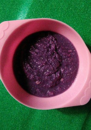 Foto resep Mpasi ubi ungu cheese tnp blender