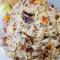 White fried rice A picture of White fried rice.