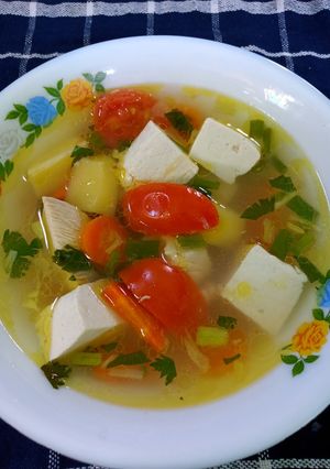 Foto resep Sayur Sop Kentang Wortel Tahu Putih