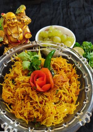 A picture of Vermicelli veg upma.