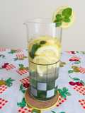 Limonada de menta, limón, jengibre, miel!!!