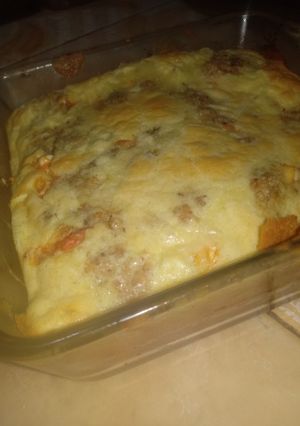 صورة لوصفة فطيرة البيض بالتونة والجبن بطعم البيتزا 🍕