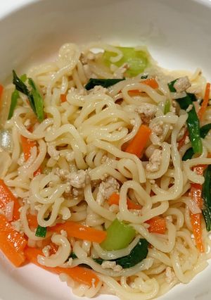 รูปของ บะหมี่เมนดาเกะผัดหมูสับ (สำหรับเบบี๋)