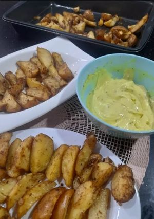 A picture of Potatoes wedges.
