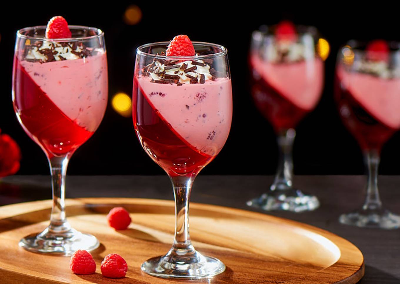 Mousse de Frambuesa y Gelatina