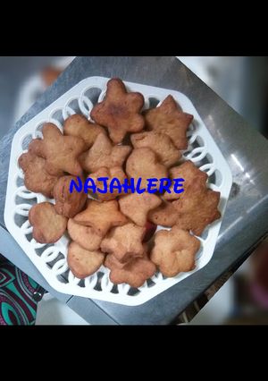 A picture of Chin chin with cookies shapes.