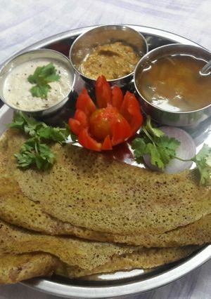 A picture of Pesarattu dosa.